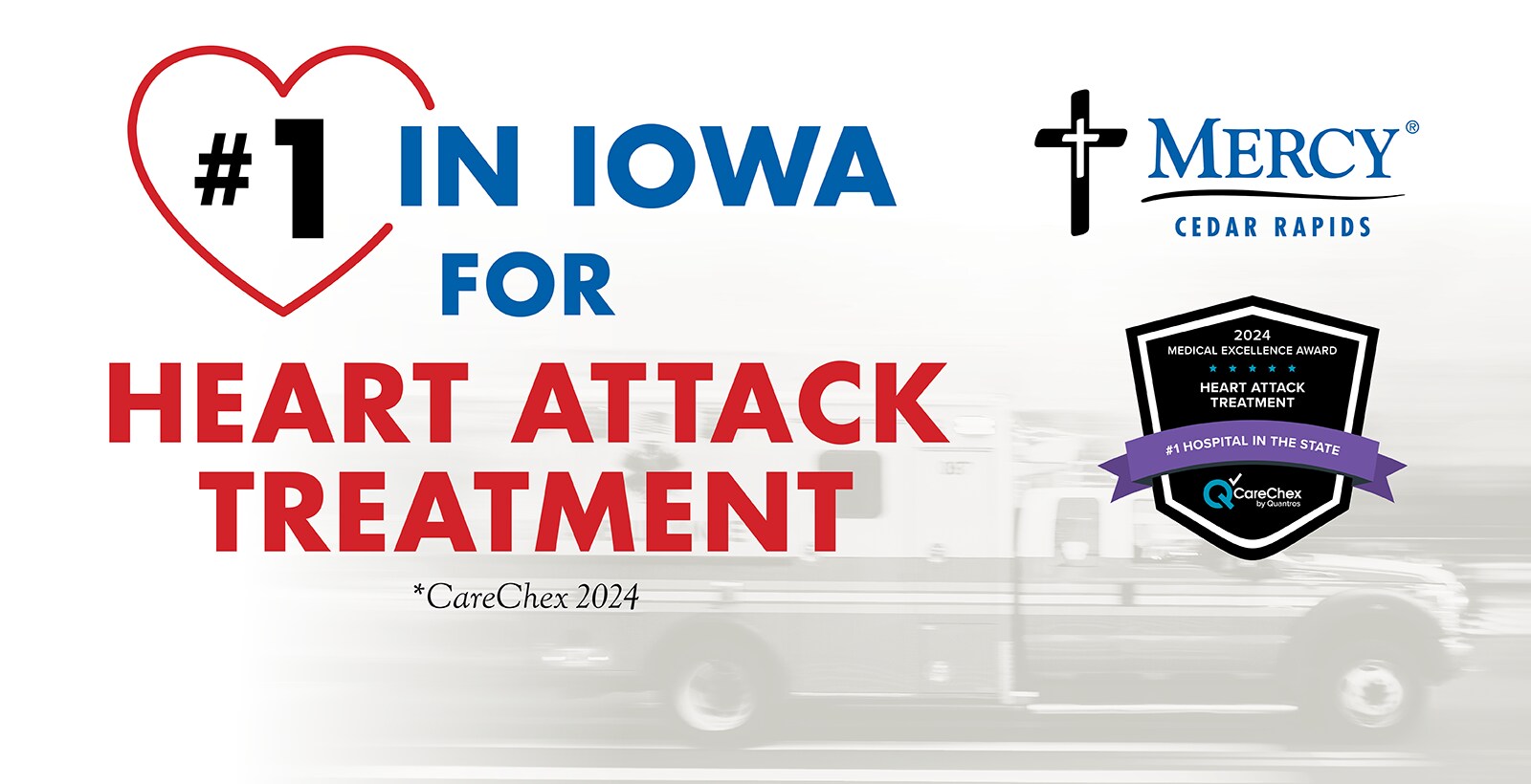 #1 in Iowa for Heart Attack Treatment