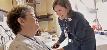 Nurse with a patient